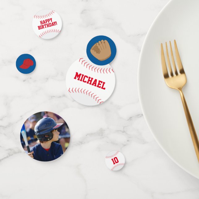 Confeti Niños Béisbol Temático Cumpleaños (Grupo)