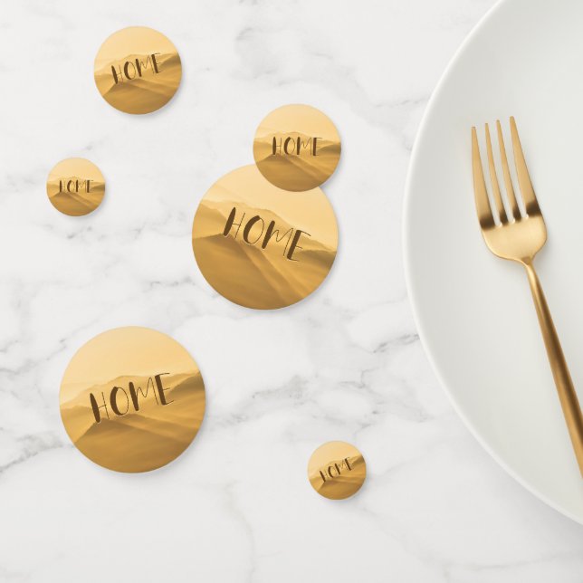 Confeti Noche de niebla de oro capas de oro de amanecer ci (Grupo)