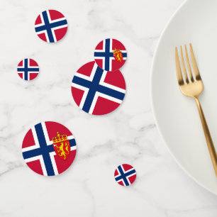 Confeti Noruega Confetti, fiesta, bandera noruega