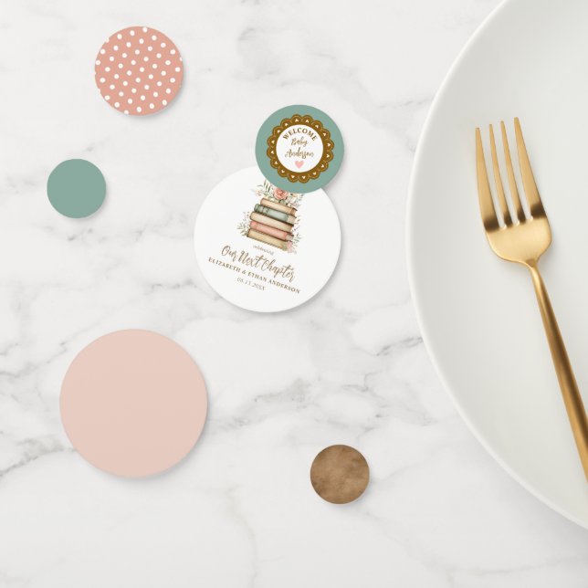 Confeti Nuestro siguiente Fiesta de Baby Shower en un libr (Grupo)