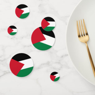 Confeti oficialmente bandera del Estado de Palestina