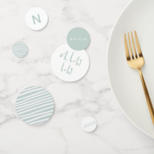 Confeti Oh bebé bebé gemela de la ducha