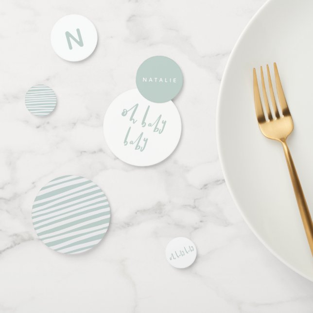 Confeti Oh bebé bebé gemela de la ducha (Grupo)