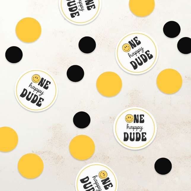 Confeti One Happy Dude 1st Birthday (Subido por el creador)