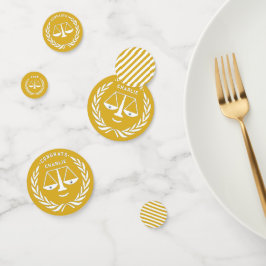 Confeti Oro de graduación de la Facultad de Derecho