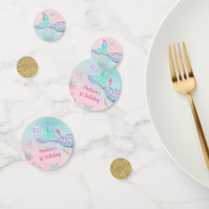 Confeti Oro rosa de Sirena Bajo El Mar Cumpleaños