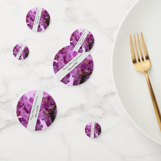 Confeti Orquídea del 28° Aniversario del Boda (Grupo)