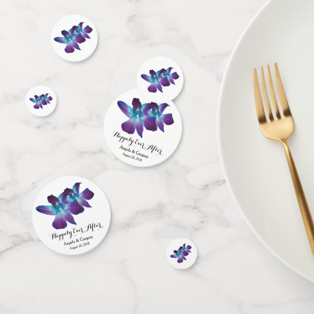 Confeti Orquídea Dendrobium Azul Feliz Nunca Después Del B (Grupo)