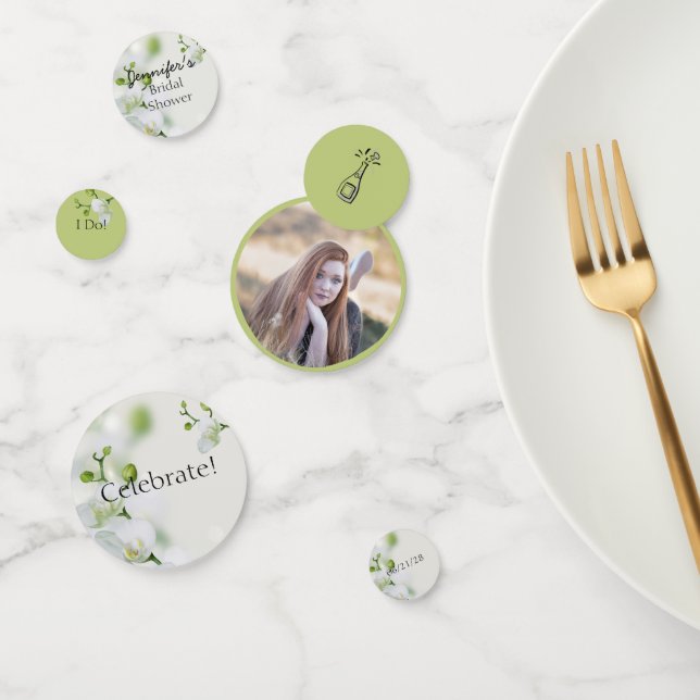 Confeti Orquídea elegante suave (Grupo)