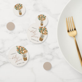 Confeti Oso, globos verdes, globo de aire caliente, Baby S