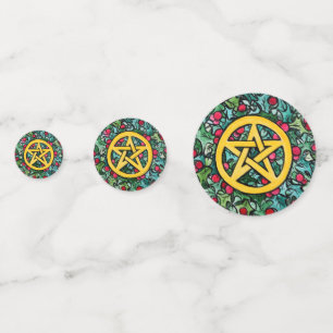 Confeti Pagan Yule Pentagram
