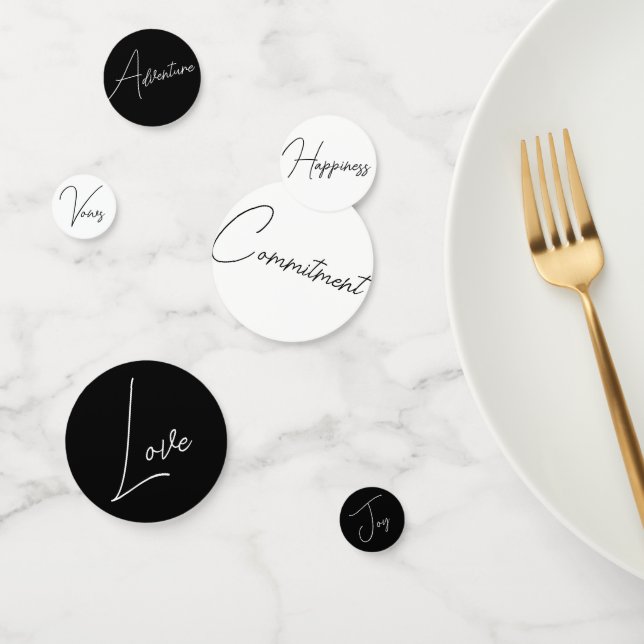 Confeti Palabras bodas Que Dijeron Tema Romántico Mesa Con (Grupo)