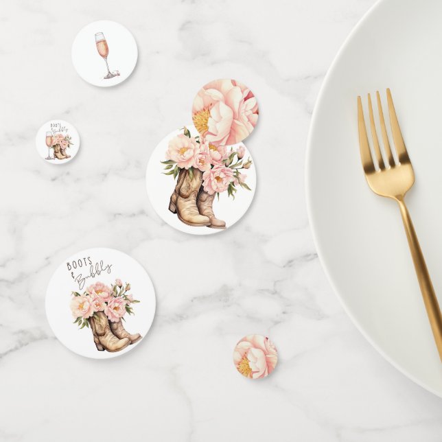 Confeti para Despedida de Soltera con Botas y Burb (Grupo)