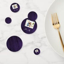 Confeti para Despedida de Soltera de Madera Morada