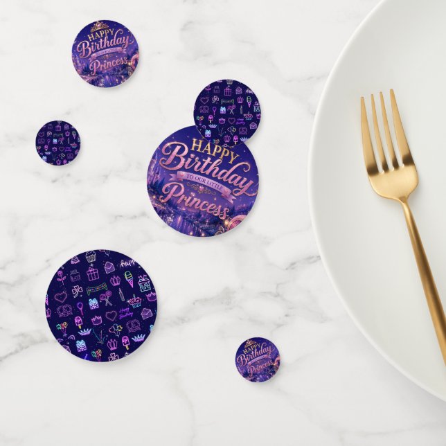 Confeti para Fiesta de Cumpleaños de Princesa  (Grupo)