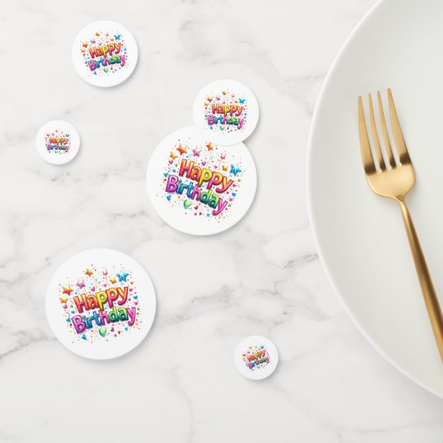 Confeti para Mesa de Cumpleaños (Grupo)