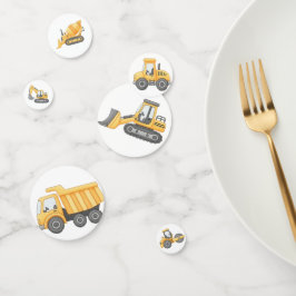 Confeti para mesa de cumpleaños de construcción |