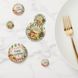 Confeti para mesa de cumpleaños de Pequeño mercado