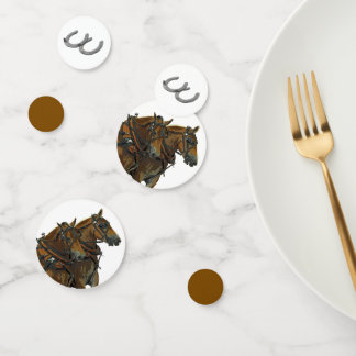 Confeti para mesa de equipo de caballo de tiro bel