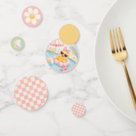 Confeti para mesa de fiesta de cumpleaños con esta