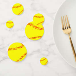 Confeti para mesa de fiesta de Softball Fastpitch