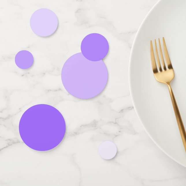 Confeti para mesa de Lavanda Etérea - Gradiente Su (Grupo)