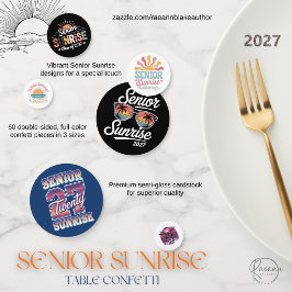 Confeti para Mesa Senior Sunrise 2027