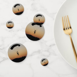 Confeti Paracaídas de Skydiver en Sunset Sky Diver