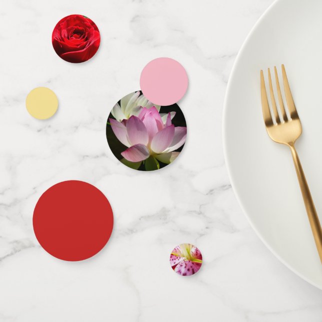 Confeti Pareja de flores de Lotus II (Grupo)