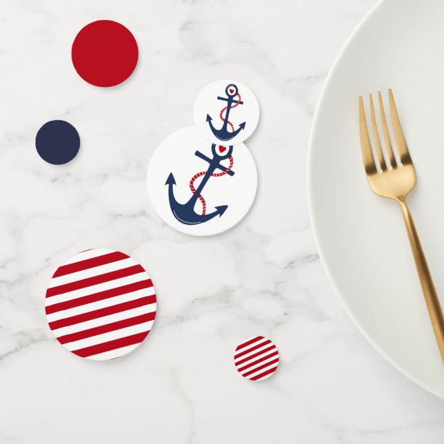 Confeti Partido de cumpleaños de Baby Shower de la Marina  (Grupo)