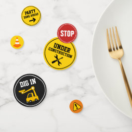 Confeti Partido de Cumpleaños de la Construcción