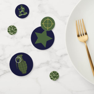 Confeti Partido del Cumpleaños Militar