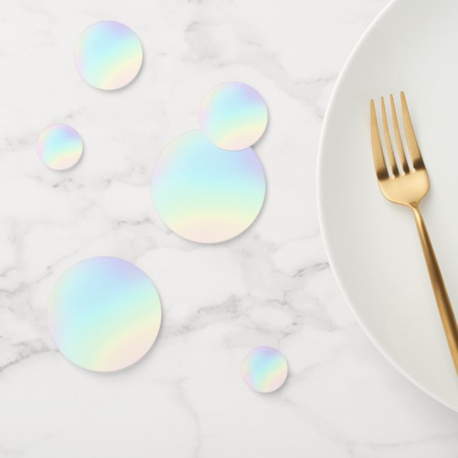 Confeti Pastel Rainbow Aesthetic Birday Party (Grupo)