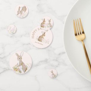 Confeti Pastel Watercolor Semana Santa Bunny Egt Hunt Brun