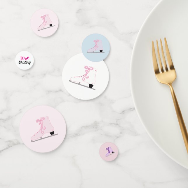 Confeti Patines De Hielo Coloridos (Grupo)