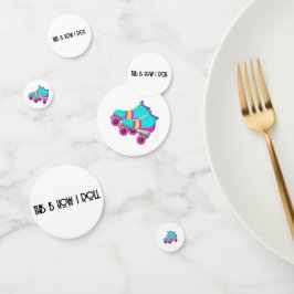 Confeti Patines de rodillos