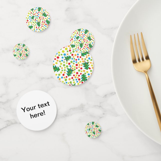 Confeti patrón de árboles de Navidad (Grupo)