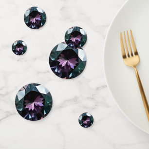 Confeti Patrón de cristal oscuro de Alexandrite