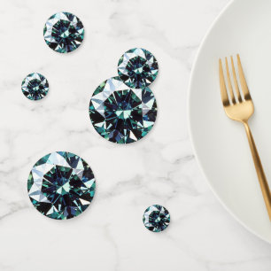 Confeti Patrón de diamantes verde