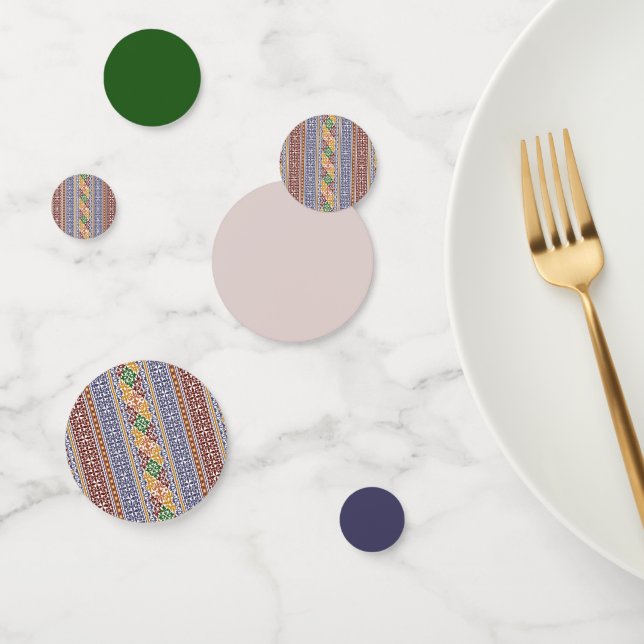 Confeti patrón étnico elegante (Grupo)