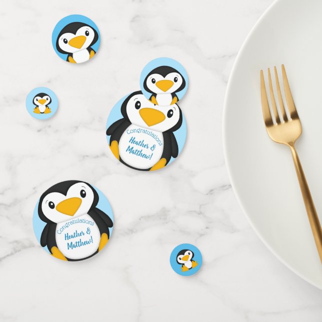 Confeti Penguin Baby Shower (Grupo)