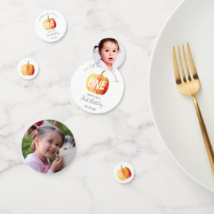 Confeti Pequeña Calabaza Foto de cumpleaños 1