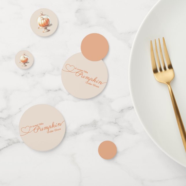 Confeti Pequeño Baby Shower de calabaza - Moda de otoño (Grupo)