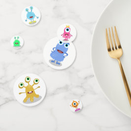 Confeti Pequeños monstruos adorables decoraciones de fiest