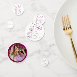 Confeti Perlas y Prosecco Desayuno de Boda Moderno y Elega