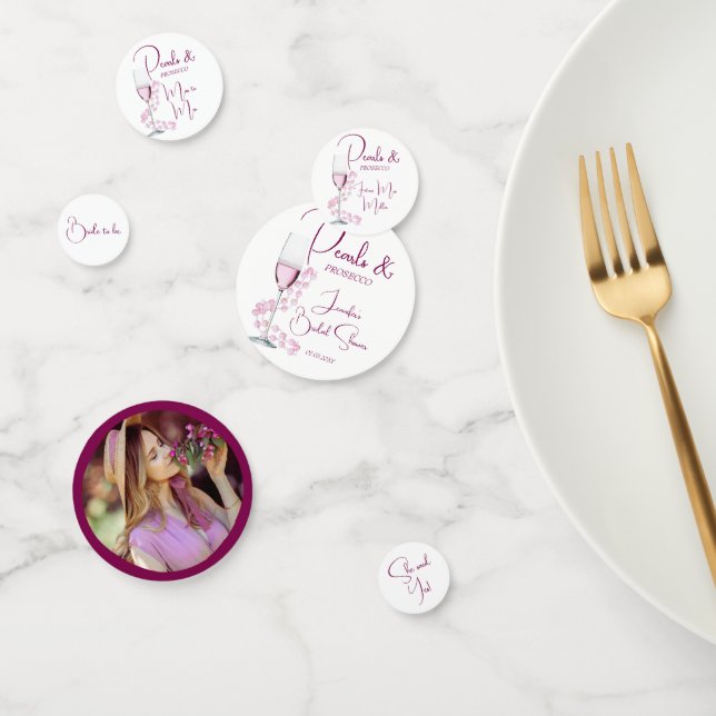 Confeti Perlas y Prosecco Desayuno de Boda Moderno y Elega (Grupo)