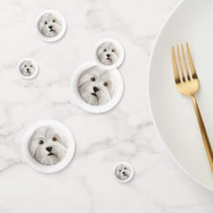 Confeti Perro Coton De Tulear Inspirado en 3D