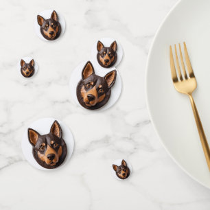 Confeti Perro Kelpie Australiano Inspirado en 3D