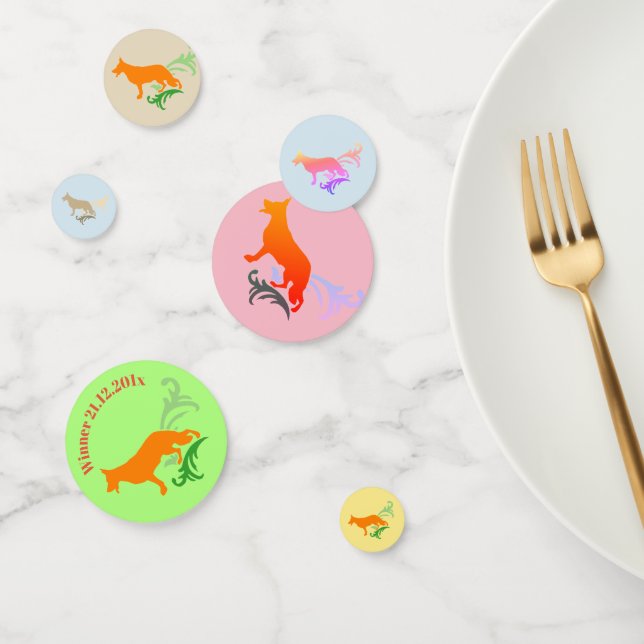 Confeti Perro pastor alemán (Grupo)