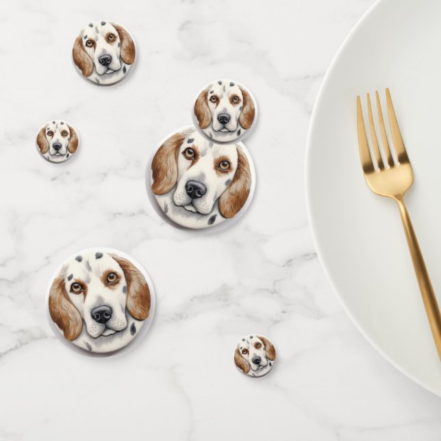 Confeti Perro Setter Inglés Inspirado en 3D (Grupo)